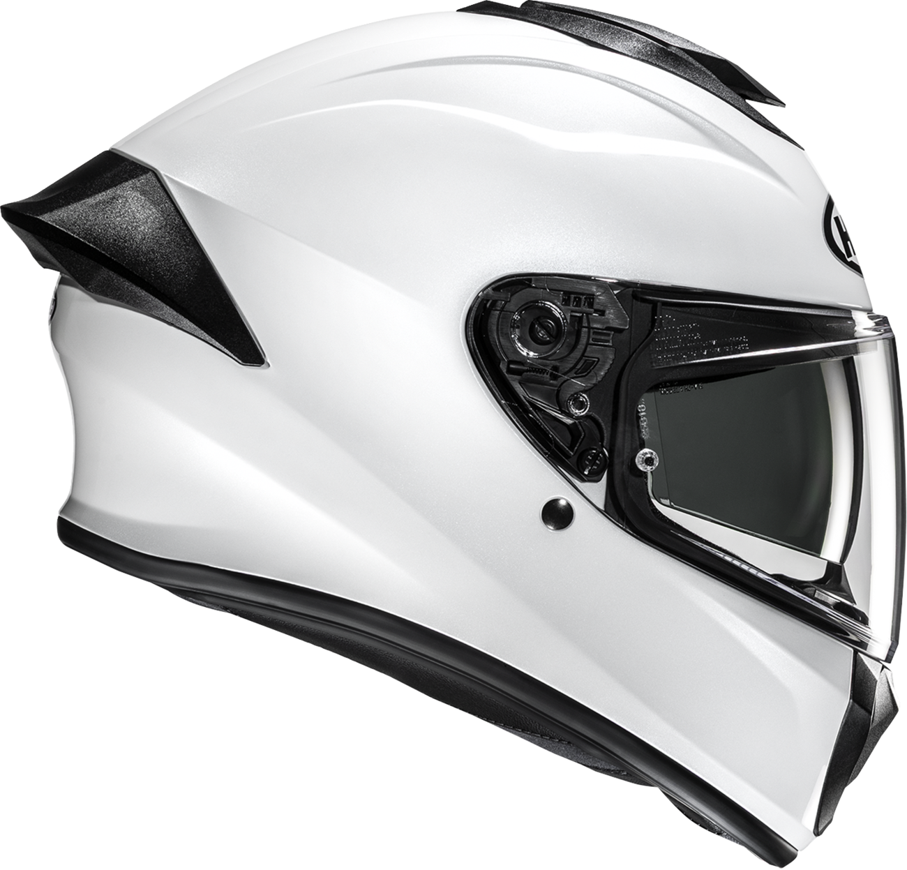 HJC C71 Solid White Helmet with Sunshield and Advanced Ventilation System - FP69NUS5PWHV - Kelly Motorsports