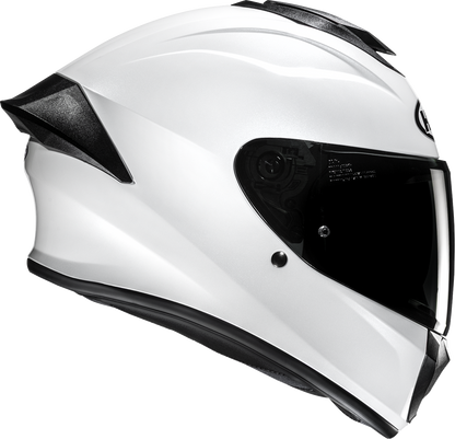 HJC C71 Solid White Motorcycle Helmet - Large FP69NUS6PWHV - Kelly Motorsports