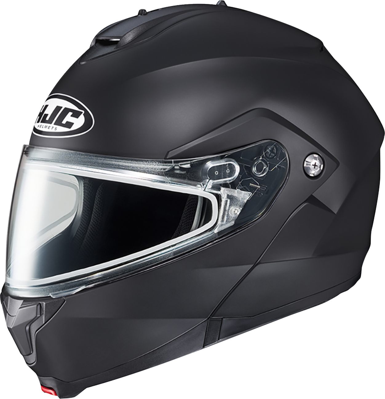HJC C91 Modular Snow Helmet with Dual Pane Visor - Solid Semi - Flat Black, Small (EP25SUS4XBSV) - Kelly Motorsports