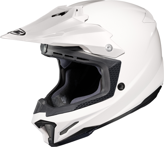HJC CL - X7 Plus Helmet - Solid White, 5XL - Advanced Polycarbonate Shell & Ventilation System - Kelly Motorsports