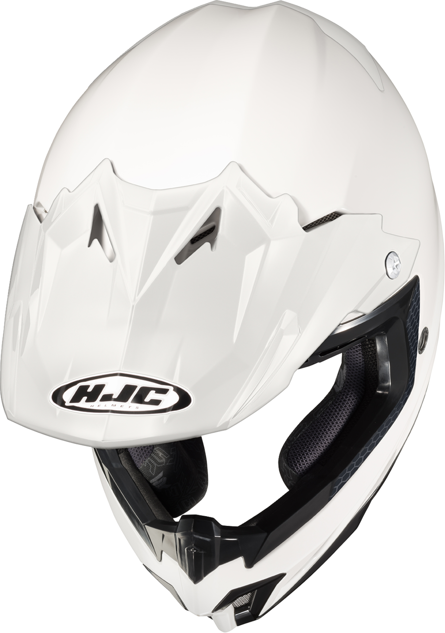 HJC CL - X7 Plus Helmet - Solid White, 5XL - Advanced Polycarbonate Shell & Ventilation System - Kelly Motorsports