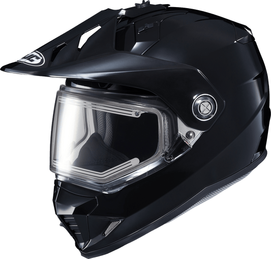 HJC DS-X1 Electric Snow Helmet - Solid Black, Medium - Kelly Motorsports