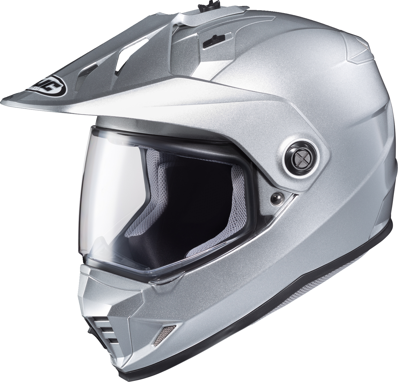 HJC DS - X1 Helmet Solid Silver Small - Model 262518 - Kelly Motorsports