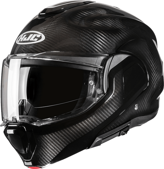 HJC F100 Carbon Modular Helmet - Solid Color, 2XL - Lightweight and Aerodynamic Design - Kelly Motorsports