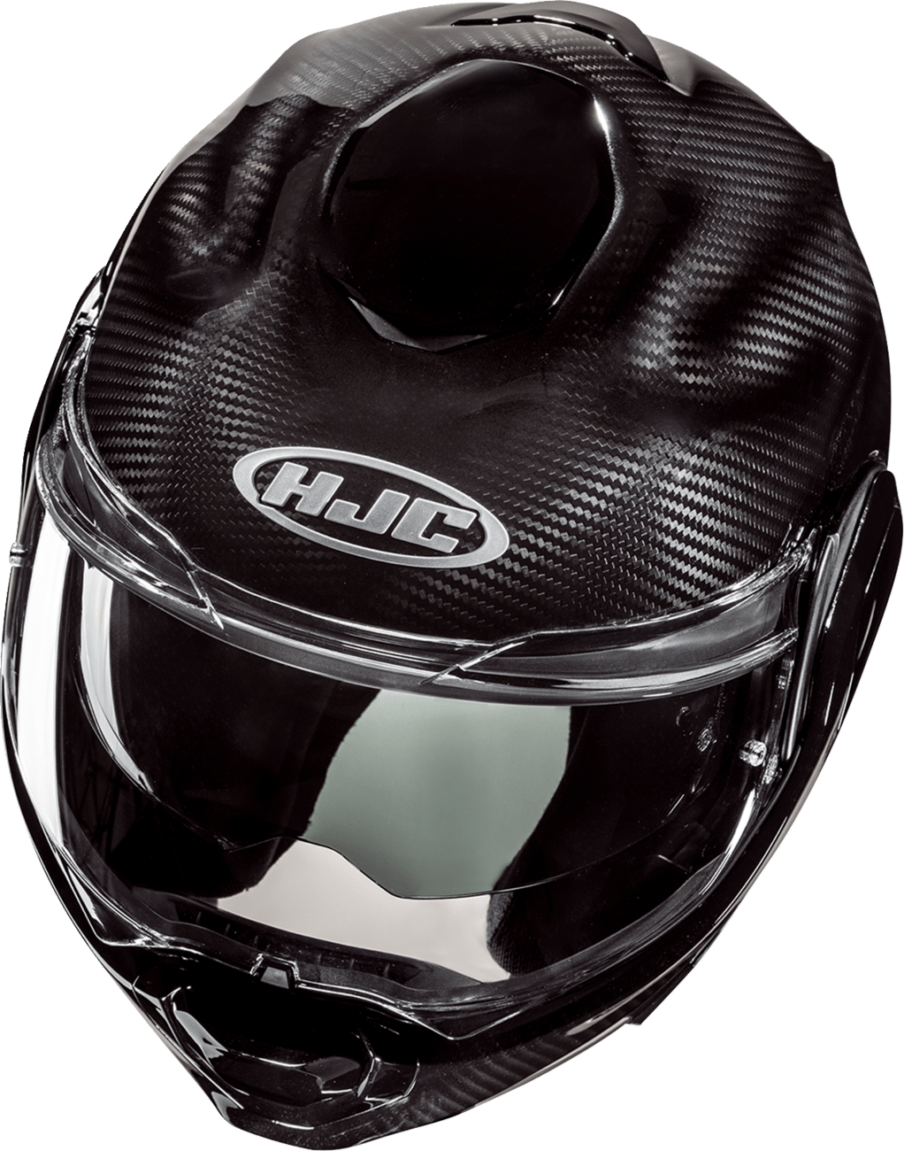HJC F100 Carbon Modular Helmet - Solid Color, 2XL - Lightweight and Aerodynamic Design - Kelly Motorsports