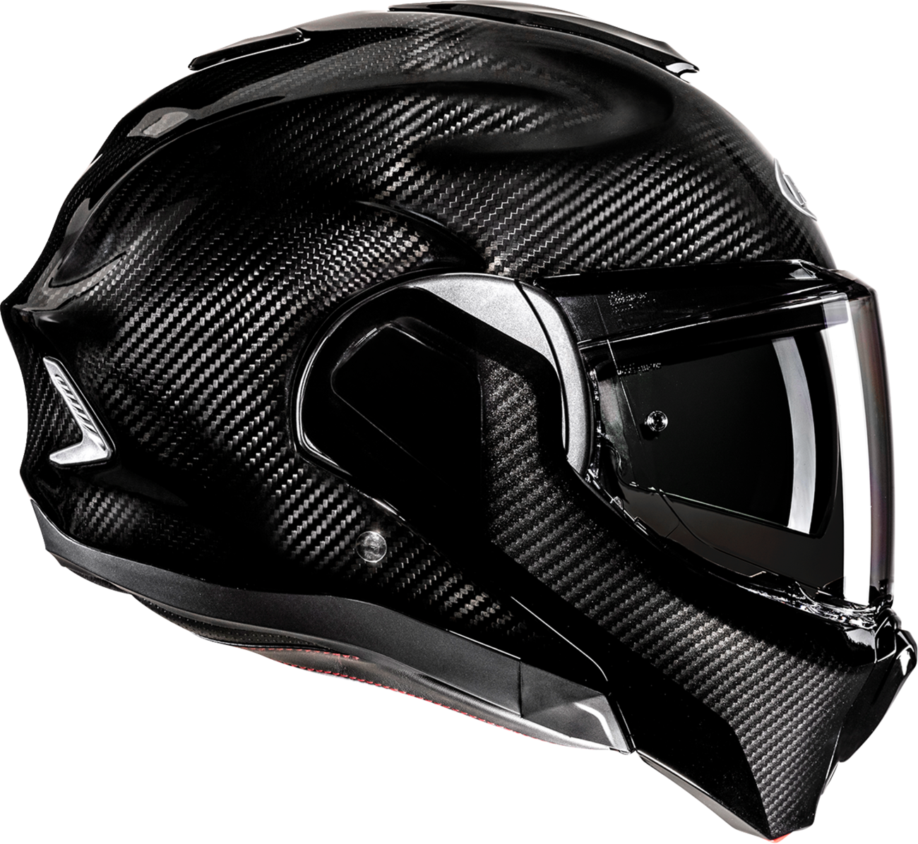 HJC F100 Carbon Modular Helmet - Solid Large EB20NUS6CABV - Kelly Motorsports