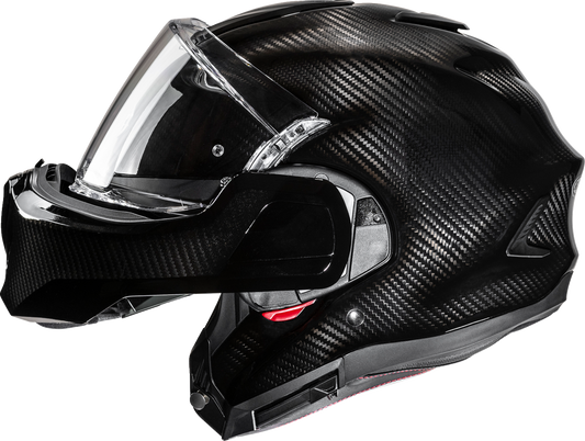 HJC F100 Carbon Modular Helmet - Solid Matte Carbon, XL (Part No. EB20NUS71MCV) - Kelly Motorsports