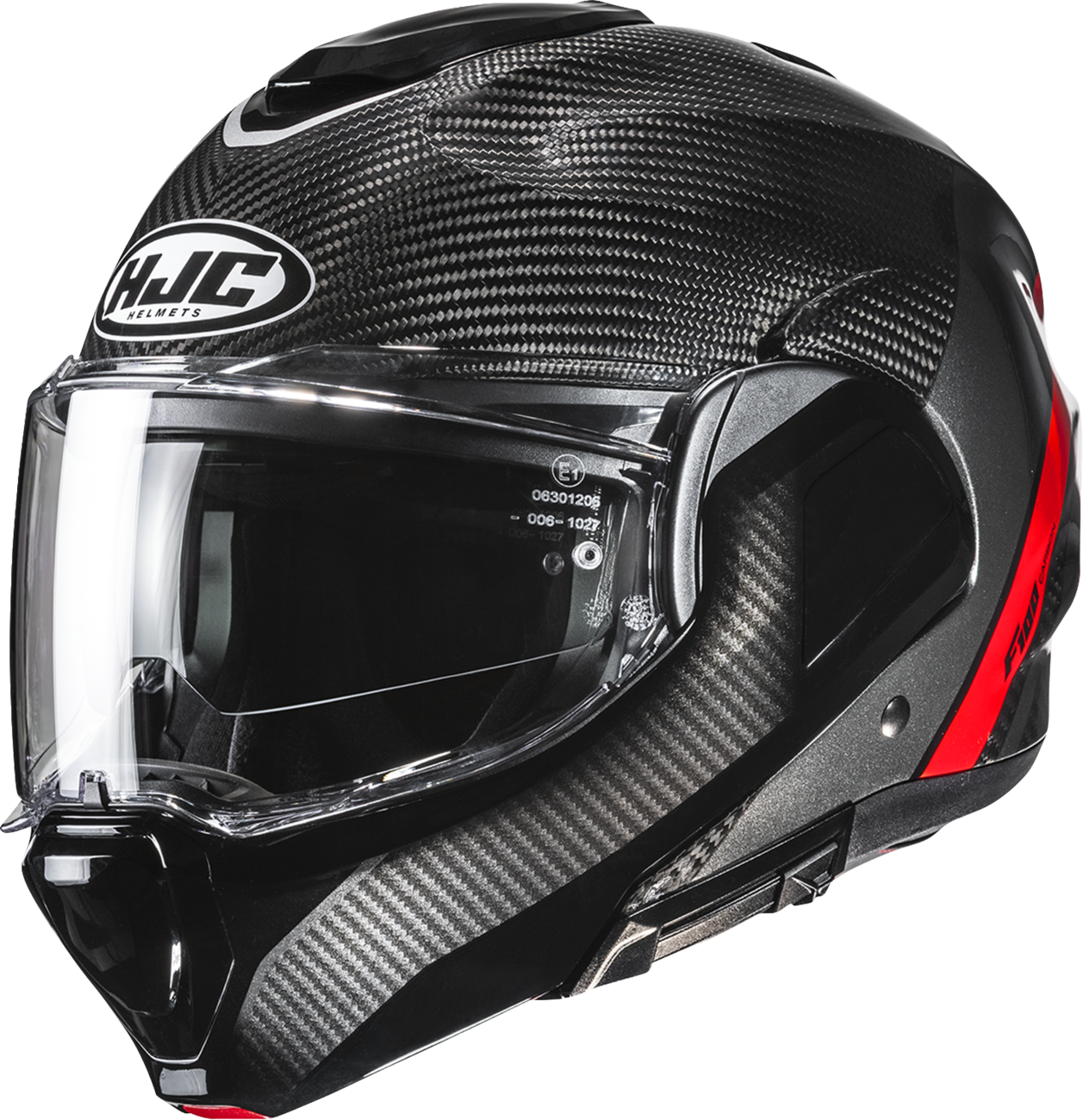 HJC F100 Carbon Modular Helmet - Stan - MC1 - Large EB20NUS6001V - Kelly Motorsports