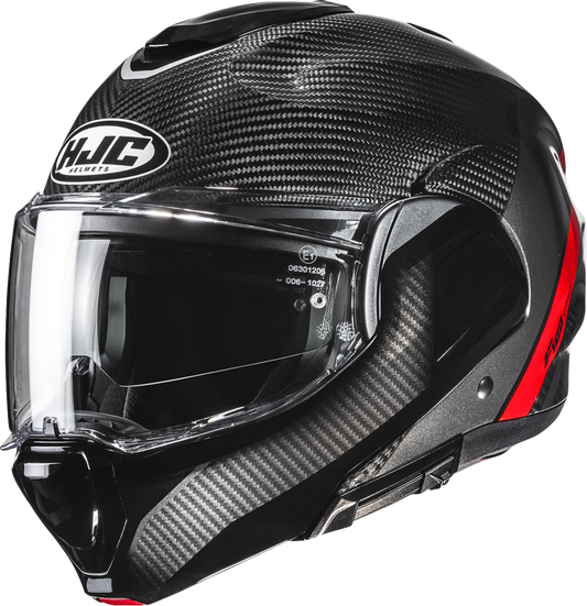 HJC F100 Carbon Modular Helmet - Stan - MC1 - Large EB20NUS6001V - Kelly Motorsports