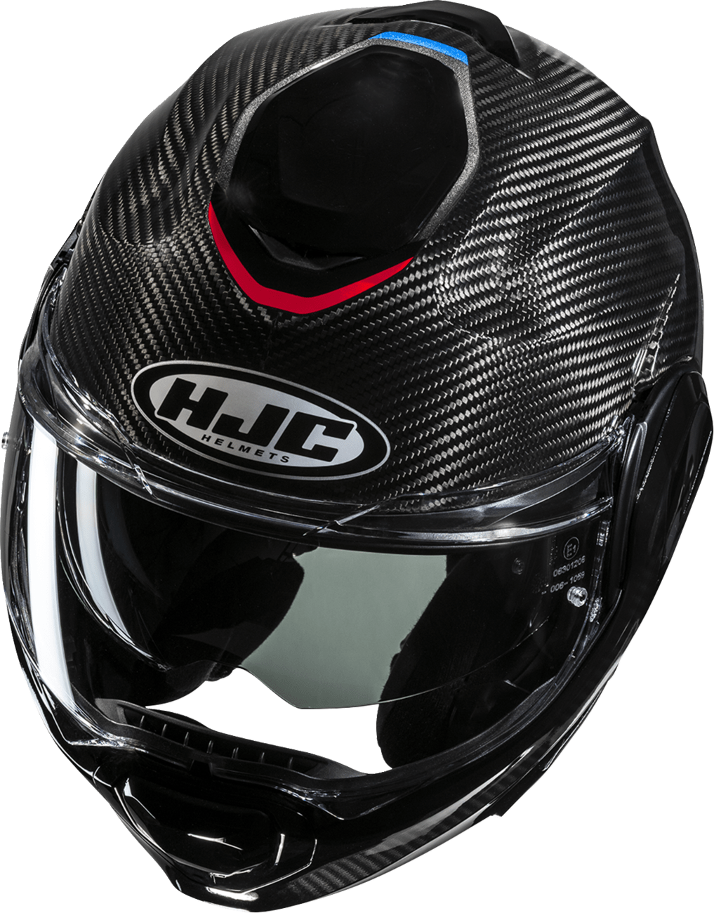 HJC F100 Carbon Modular Helmet - Stan - MC21 - Large EB20NUS6021V - Kelly Motorsports