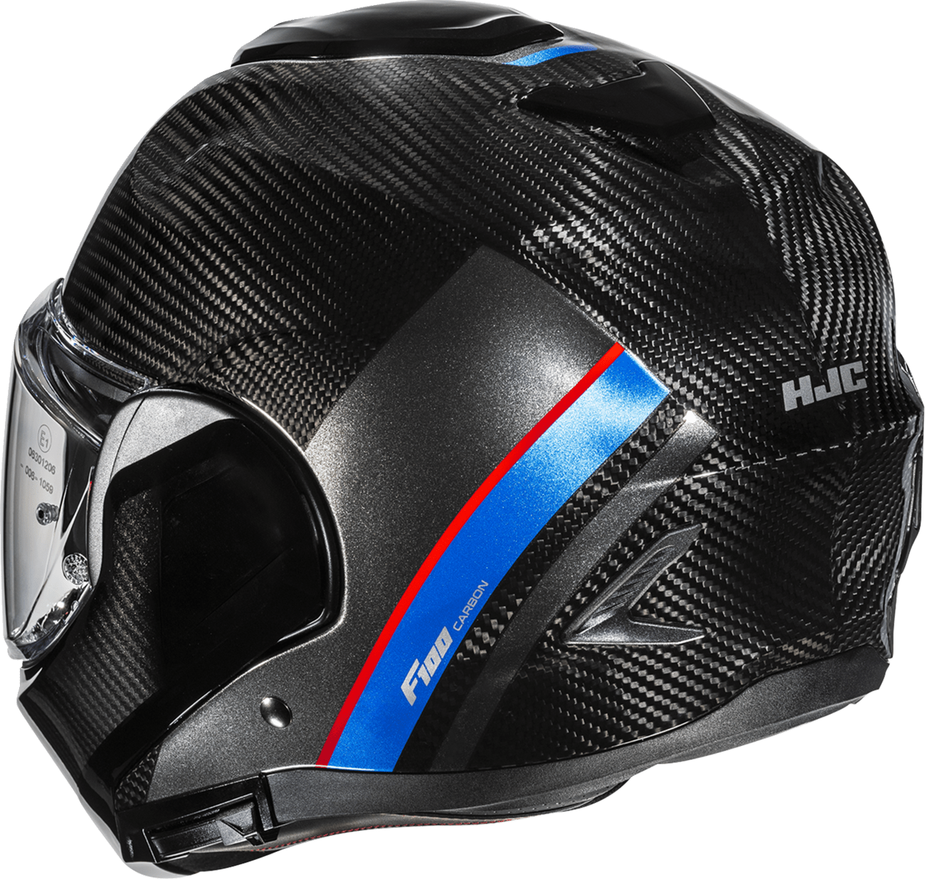 HJC F100 Carbon Modular Helmet - Stan - MC21 - Medium EB20NUS5021V - Kelly Motorsports