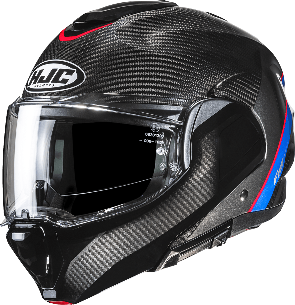 HJC F100 Carbon Modular Helmet - Stan - MC21 - Medium EB20NUS5021V - Kelly Motorsports