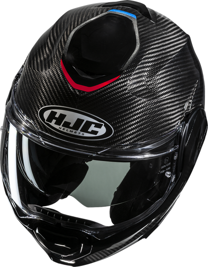 HJC F100 Carbon Modular Helmet Stan - MC21, Size XS - Lightweight with Advanced Ventilation and UV Protection - Kelly Motorsports