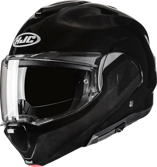 HJC F100 Modular Helmet in Solid Black - Extra Large (XL) EH06NUS7XBKV - Kelly Motorsports