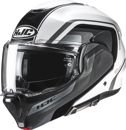 HJC F100 Modular Helmet Reff MC1 2XL - Lightweight Impact - Resistant Design with Advanced Ventilation - Kelly Motorsports
