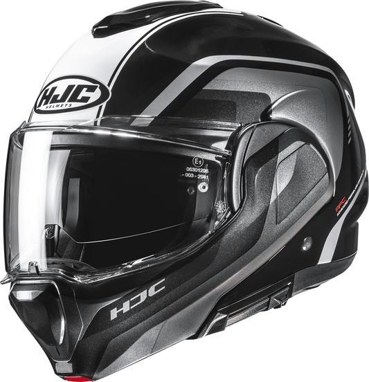 HJC F100 Modular Helmet Reff - MC21, Large (Part Number: EH06NUS6321V) - Kelly Motorsports