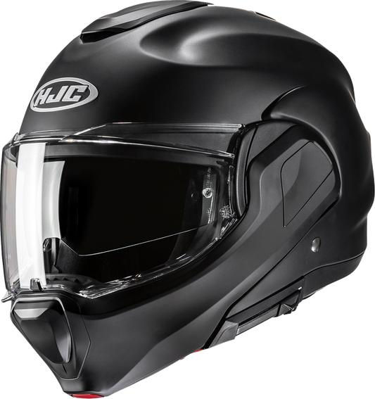 HJC F100 Modular Helmet - Solid Semi - Flat Black - Large EH06NUS6XBSV - Kelly Motorsports