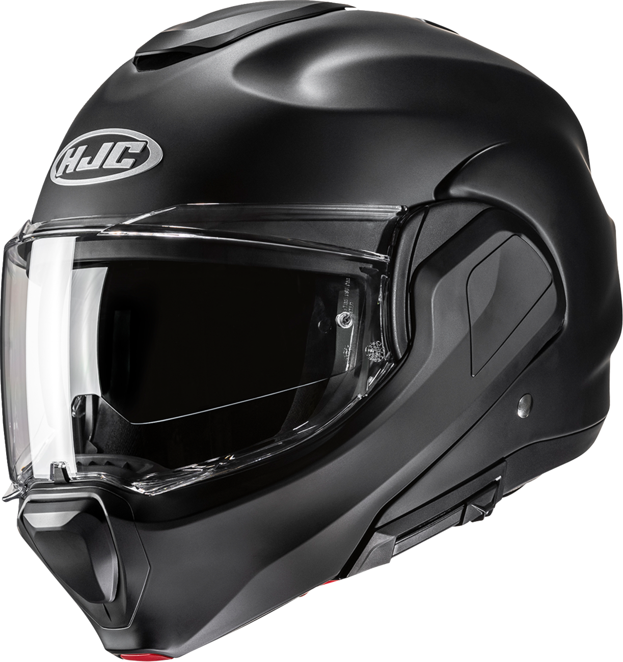 HJC F100 Modular Helmet - Solid Semi - Flat Black, Small (Part No. EH06NUS4XBSV) - Kelly Motorsports