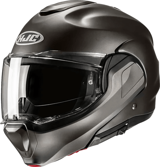 HJC F100 Modular Helmet Solid Semi-Flat Titanium Large EH06NUS6SFTV - Kelly Motorsports