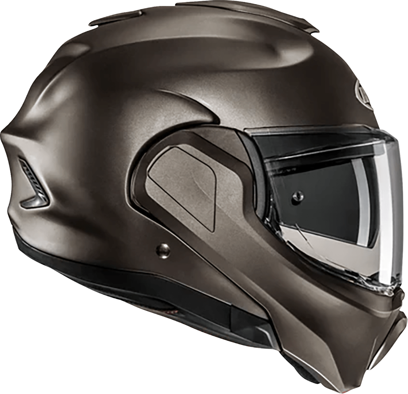 HJC F100 Modular Helmet Solid Semi-Flat Titanium Large EH06NUS6SFTV - Kelly Motorsports
