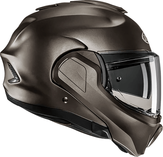 HJC F100 Modular Helmet Solid Semi-Flat Titanium Large EH06NUS6SFTV - Kelly Motorsports