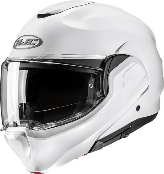 HJC F100 Modular Helmet - Solid White, Small – Lightweight Impact-Resistant Design with Advanced Ventilation - Kelly Motorsports