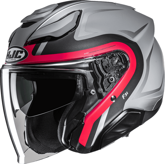 HJC F31 Bask Motorcycle Helmet - Advanced Fiberglass Composite Shell, Large JA21NUS64S1V - Kelly Motorsports