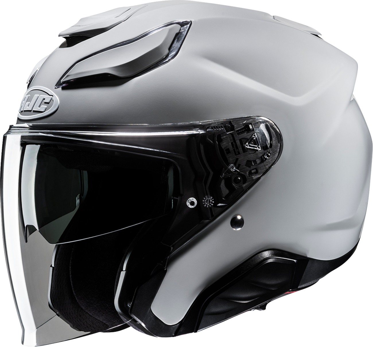 HJC F31 Helmet Solid N Gray 2XL – Advanced Fiberglass Composite Shell with Sun Shield and Bluetooth Compatibility - Kelly Motorsports