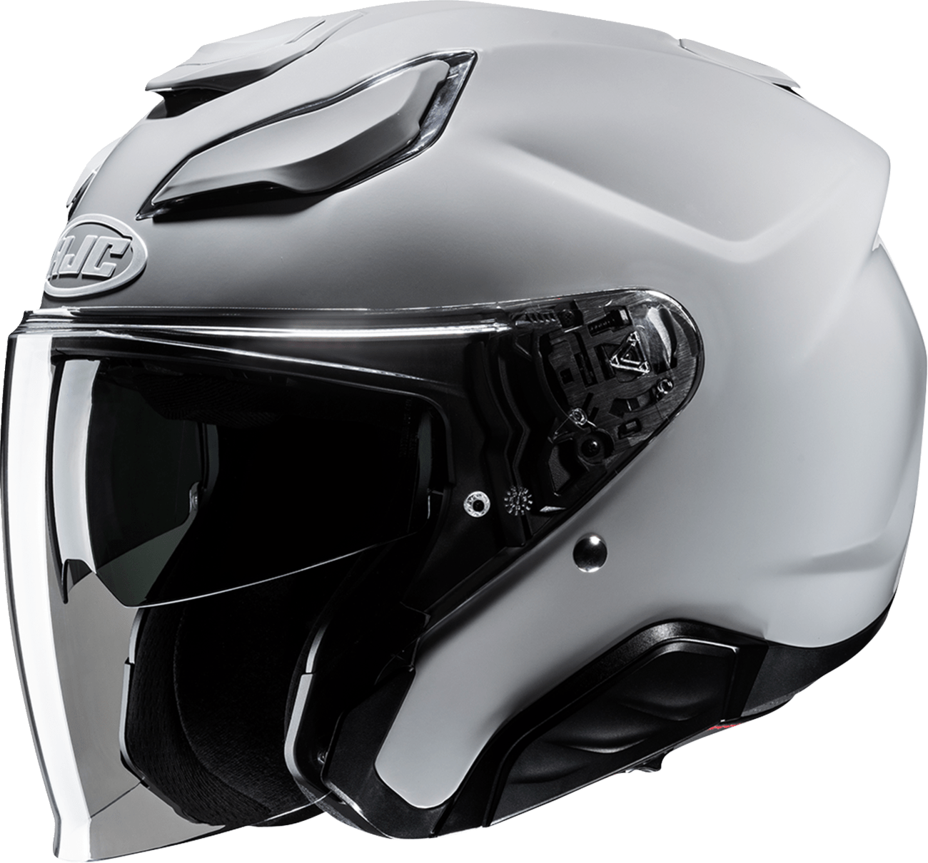 HJC F31 Helmet Solid N Gray XL - Advanced Fiberglass Composite Shell and SMART Bluetooth Compatibility - Kelly Motorsports