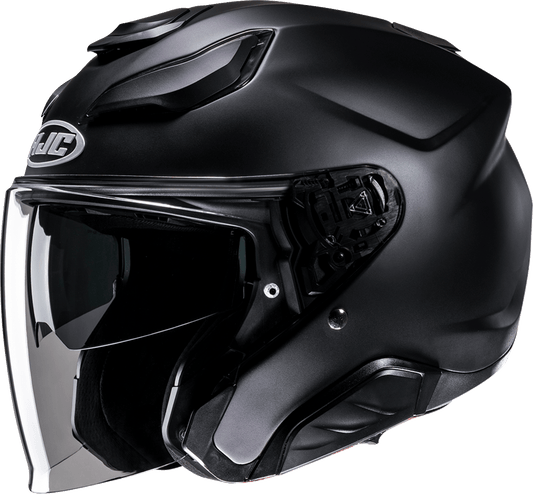 HJC F31 Helmet Solid Semi-Flat Black Medium - Part Number JA21NUS5XBSV - Kelly Motorsports