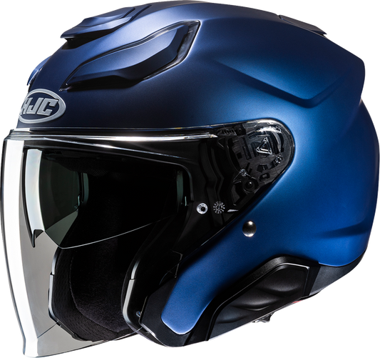 HJC F31 Helmet - Solid Semi - Flat Metallic Blue - XL (Part Number: JA21NUS7SMBV) - Kelly Motorsports