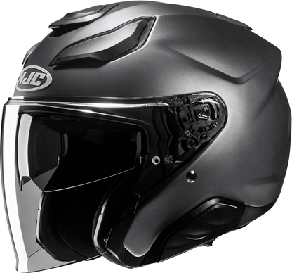 HJC F31 Helmet - Solid Semi-Flat Titanium 2XL - Part JA21NUS8SFTV - Kelly Motorsports