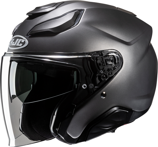 HJC F31 Helmet Solid Semi - Flat Titanium XS - Part Number JA21NUS3SFTV - Kelly Motorsports
