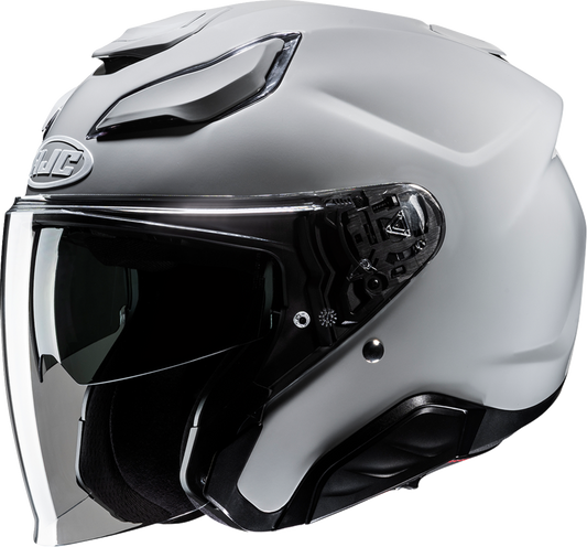 HJC F31 Solid Motorcycle Helmet - N Gray XS with Advanced Features and Bluetooth Compatibility - Kelly Motorsports