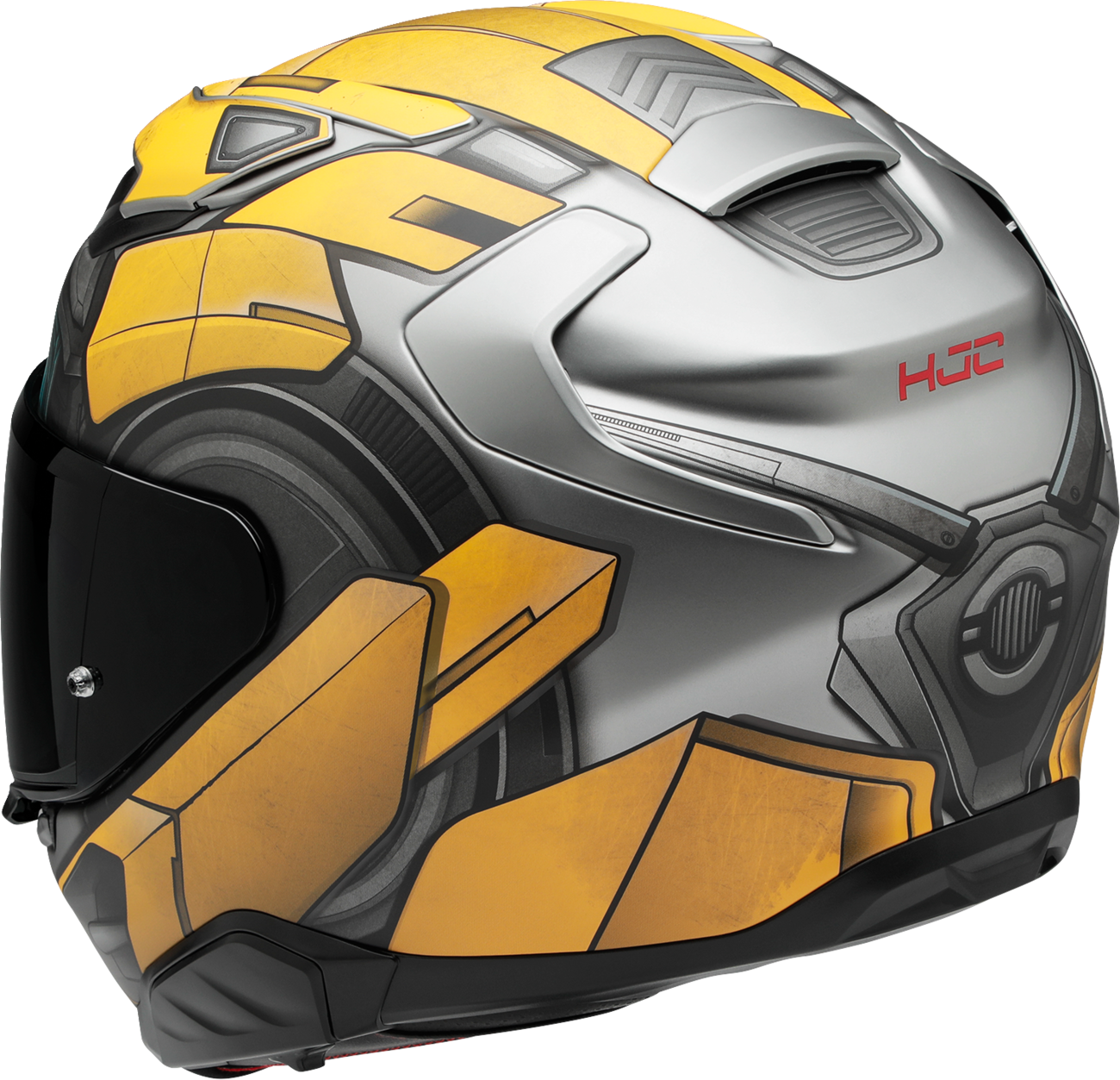 HJC F71 Bumblebee Motorcycle Helmet (Size 2XL) with Advanced Features and Smart Bluetooth Integration - Kelly Motorsports