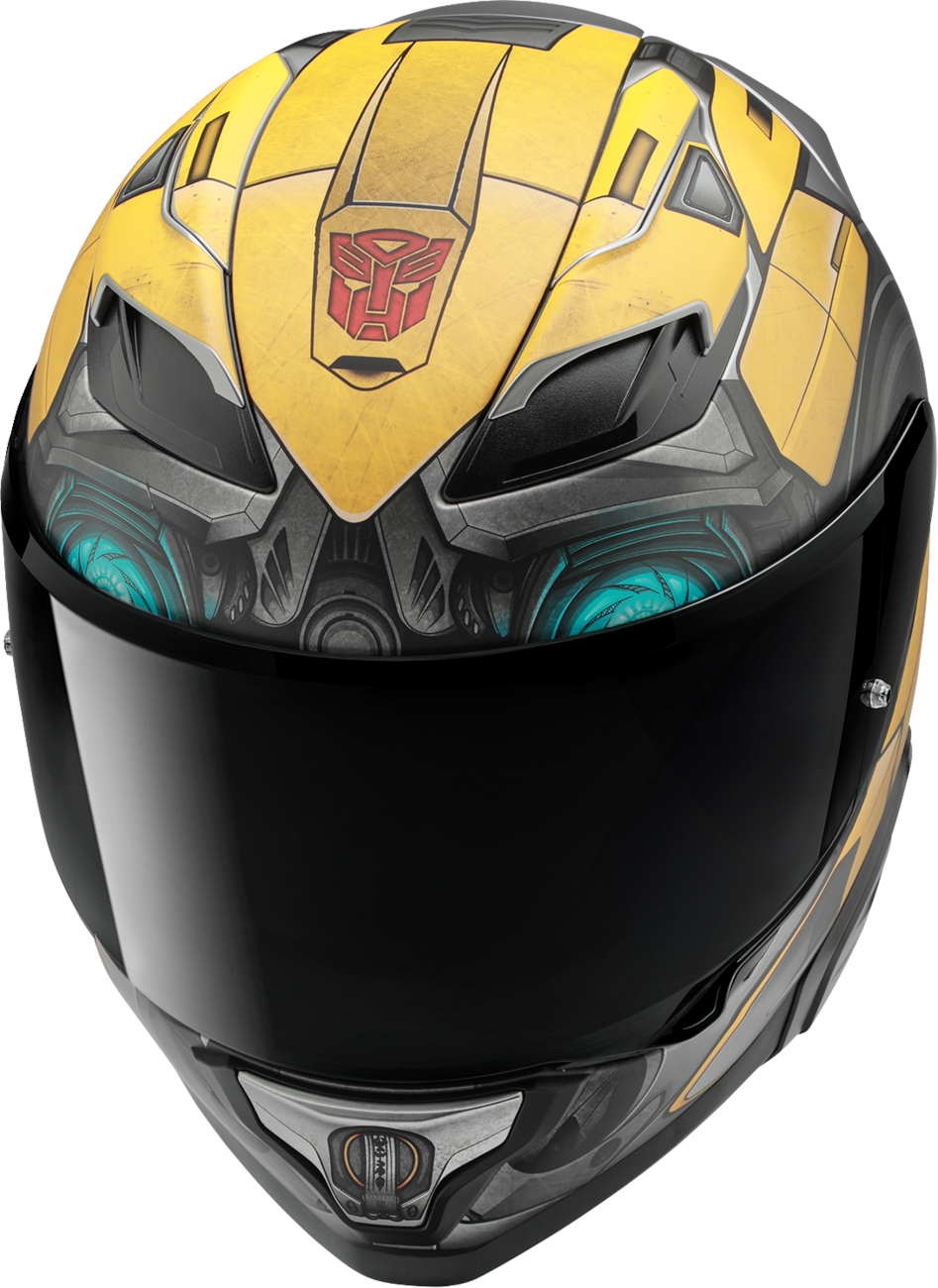 HJC F71 Bumblebee Motorcycle Helmet (Size 2XL) with Advanced Features and Smart Bluetooth Integration - Kelly Motorsports