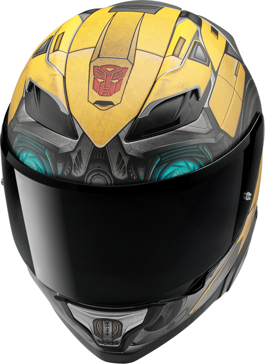HJC F71 Bumblebee Motorcycle Helmet (Size 2XL) with Advanced Features and Smart Bluetooth Integration - Kelly Motorsports