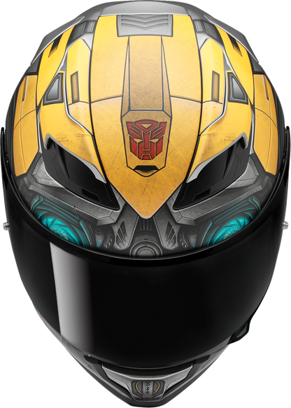 HJC F71 Bumblebee Motorcycle Helmet with Smart Bluetooth System and Anti - Fog Shield - Kelly Motorsports