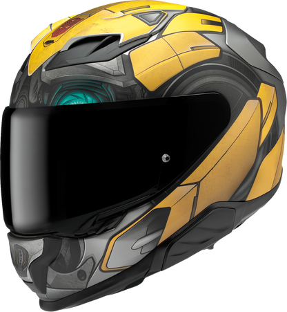 HJC F71 Bumblebee Motorcycle Helmet with Smart Bluetooth System and Anti - Fog Shield - Kelly Motorsports