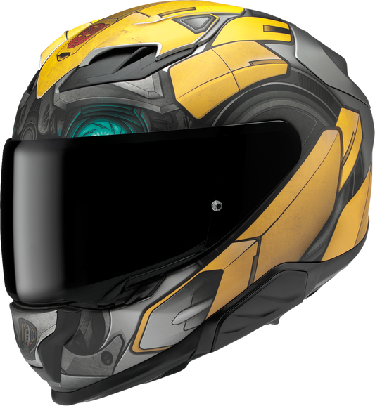 HJC F71 Bumblebee Motorcycle Helmet with Smart Bluetooth System and Anti - Fog Shield - Kelly Motorsports
