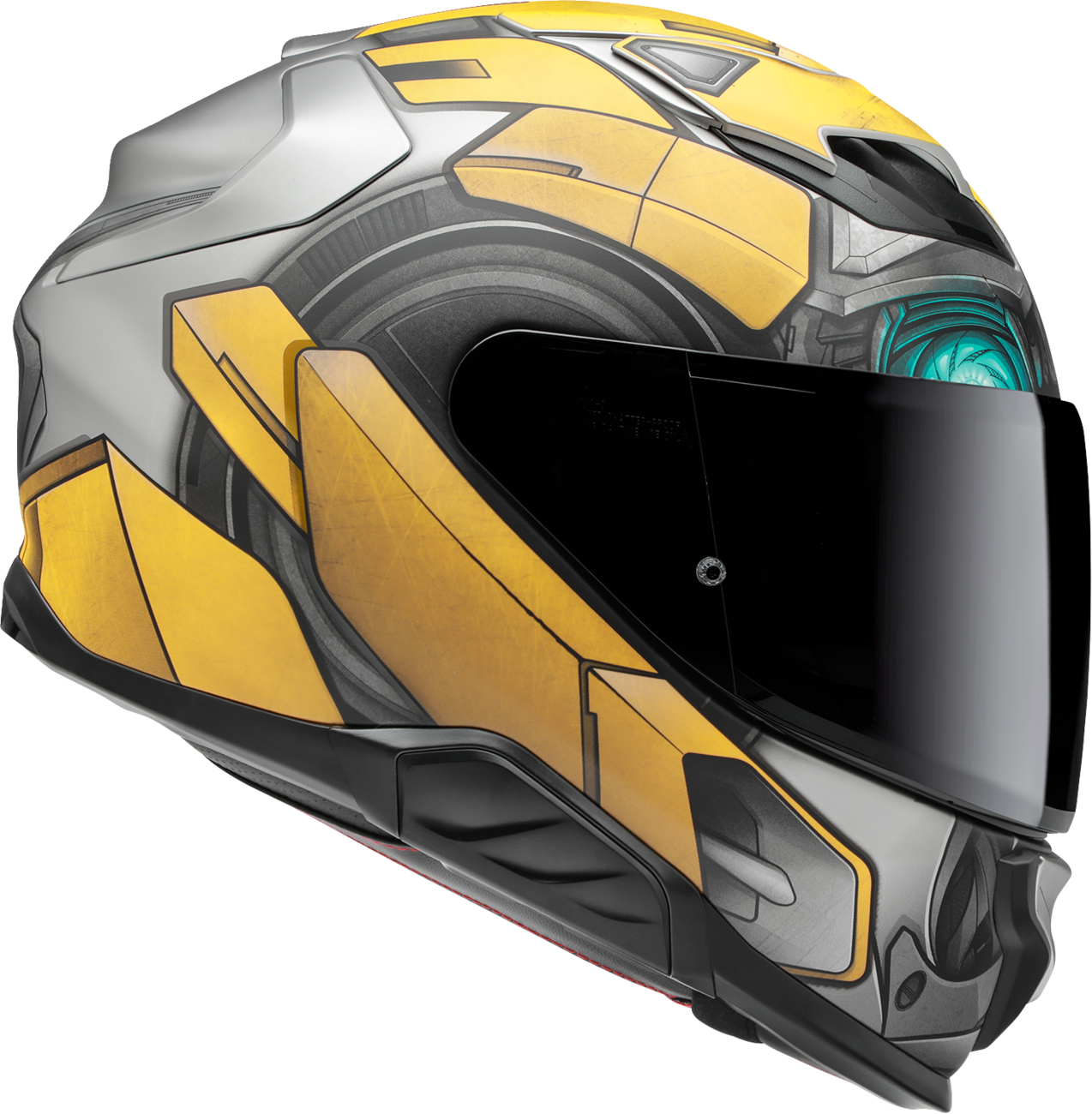 HJC F71 Bumblebee Motorcycle Helmet with Smart Bluetooth System and Anti - Fog Shield - Kelly Motorsports