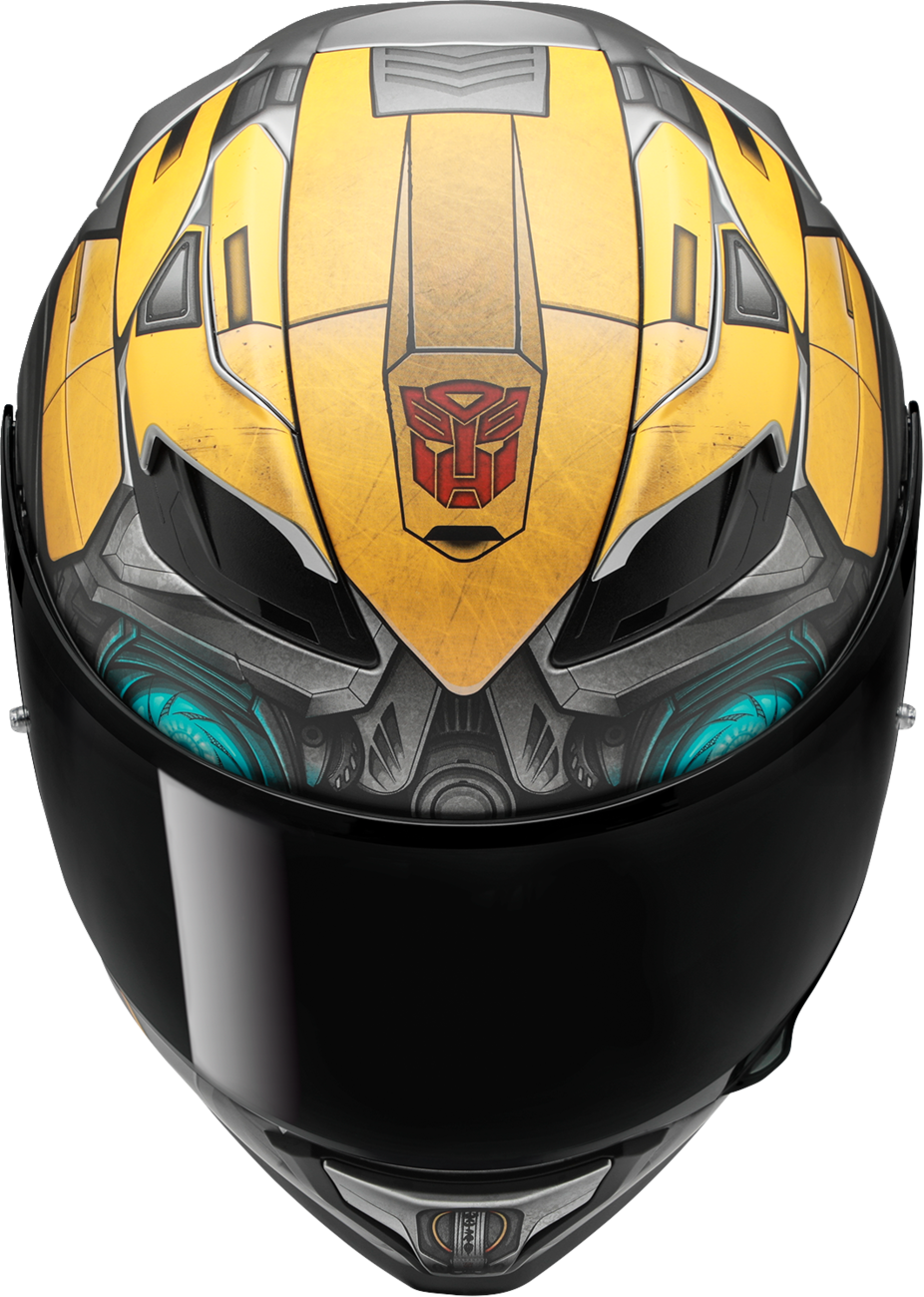 HJC F71 Bumblebee Motorcycle Helmet with Smart Bluetooth System - Small - Kelly Motorsports