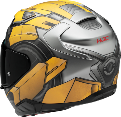 HJC F71 Bumblebee Motorcycle Helmet with Smart Bluetooth System - Small - Kelly Motorsports