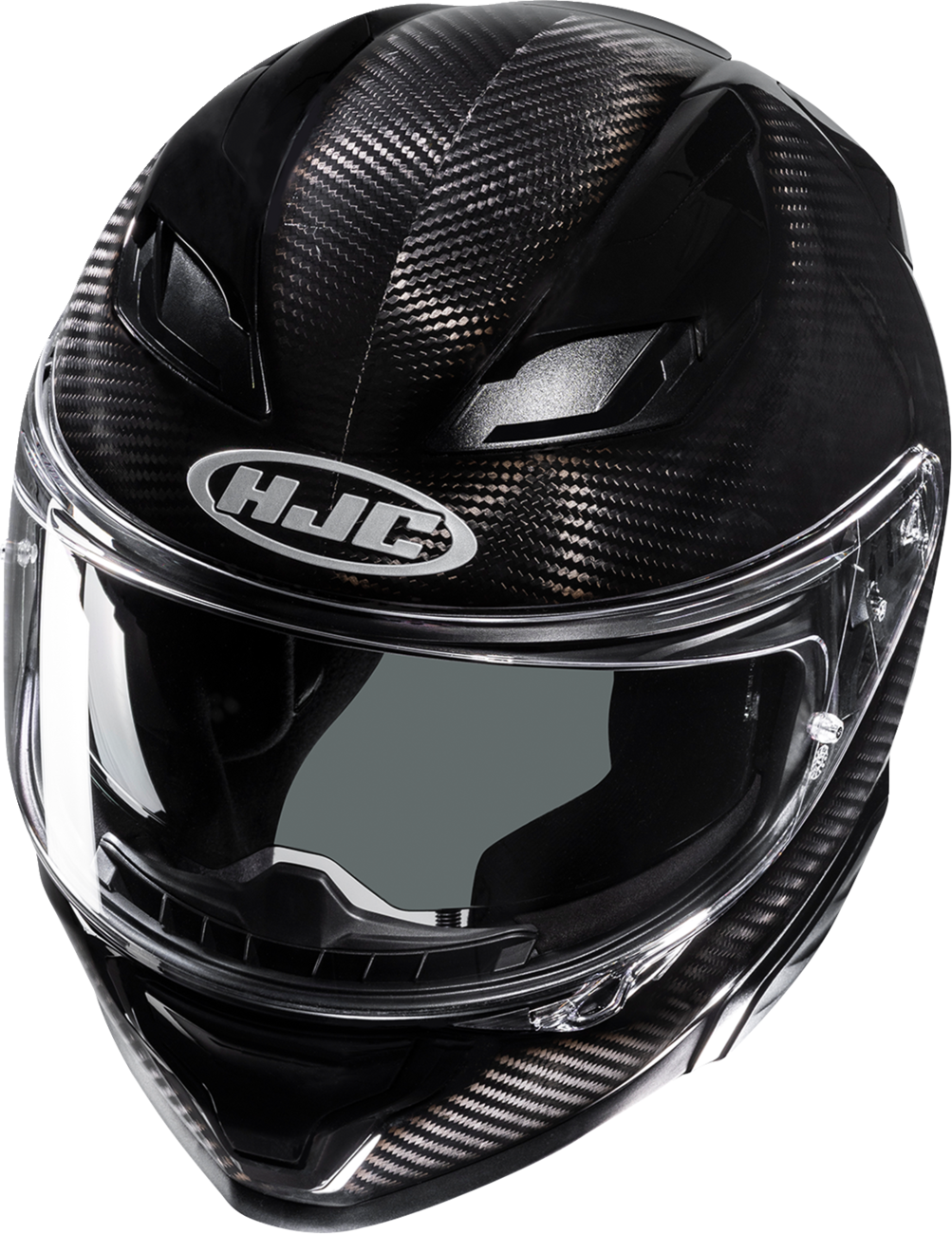 HJC F71 Carbon Helmet - Solid XL with Sunshield and Advanced Ventilation - Kelly Motorsports