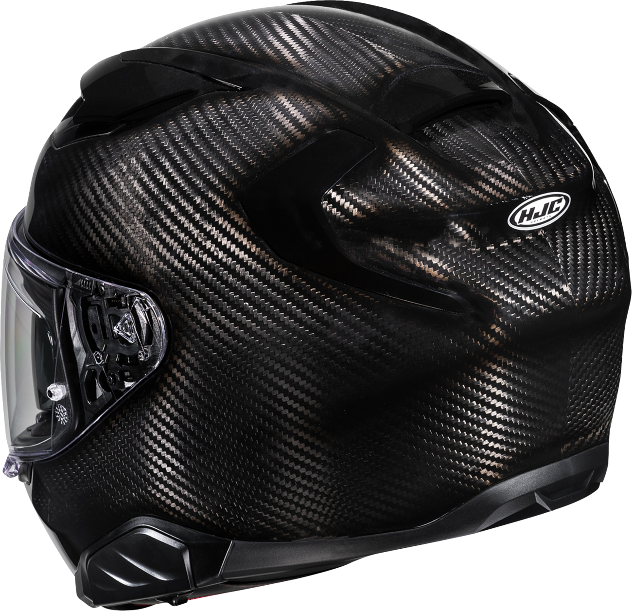 HJC F71 Carbon Helmet - Solid XL with Sunshield and Advanced Ventilation - Kelly Motorsports