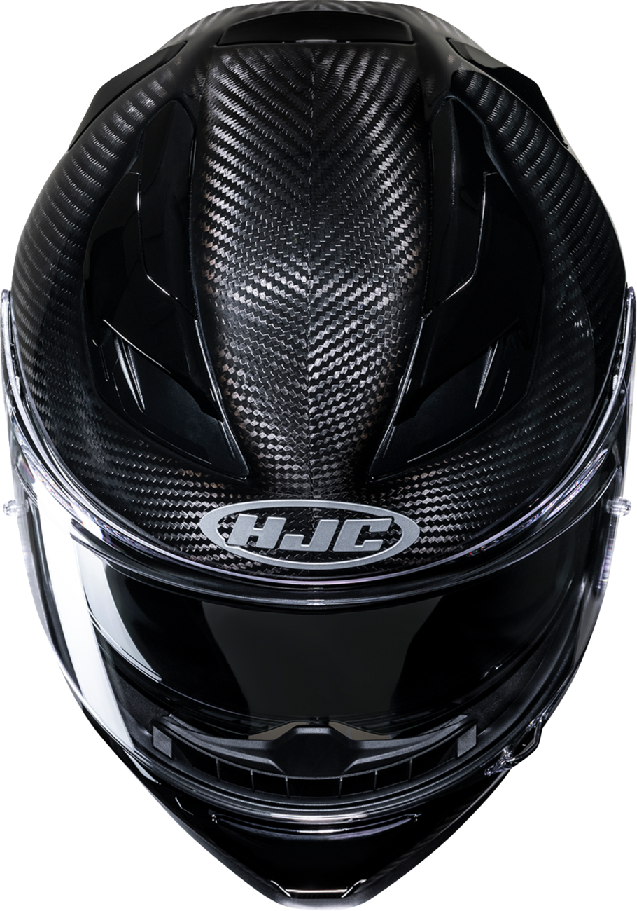 HJC F71 Carbon Helmet - Solid XL with Sunshield and Advanced Ventilation - Kelly Motorsports