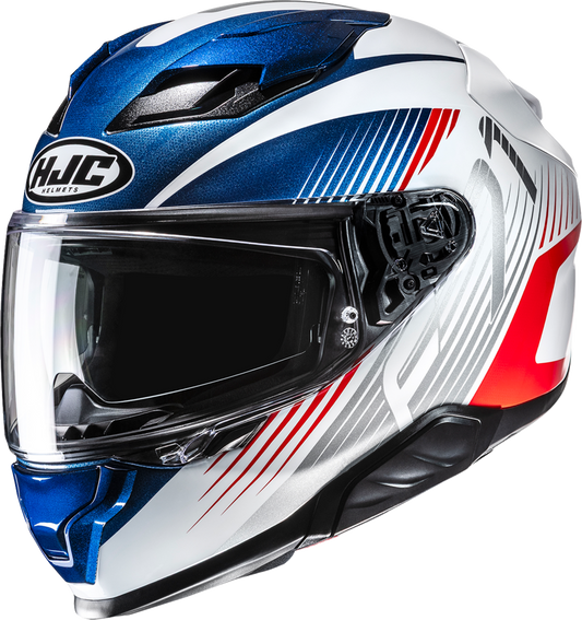HJC F71 Catos Motorcycle Helmet with Smart Bluetooth System and Sun Visor - 2XL FA47NUS8B22V - Kelly Motorsports