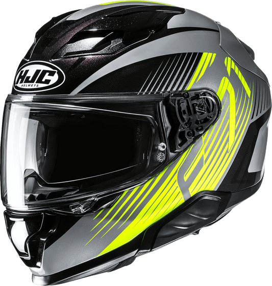 HJC F71 Catos Motorcycle Helmet with Smart Bluetooth System and Sun Visor - Kelly Motorsports