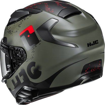 HJC F71 Faco Motorcycle Helmet 2XL with Smart Bluetooth System and Sun Visor - Kelly Motorsports
