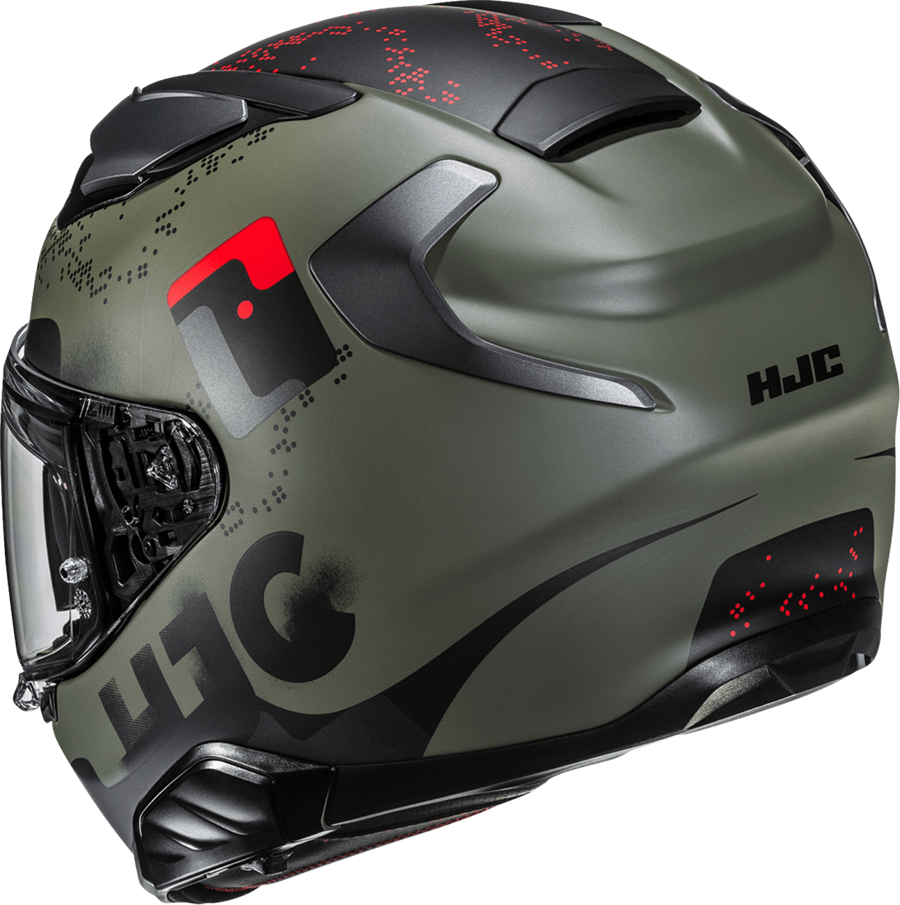 HJC F71 Faco Motorcycle Helmet with Smart Bluetooth System and Anti-Fog Shield - Kelly Motorsports